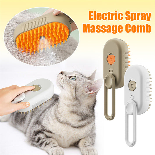 3 in 1 Rechargeable Steam Massaging Grooming Brush