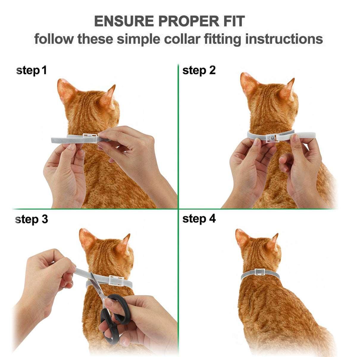 FleaShield+ Adjustable Flea and Tick Collar for Cats