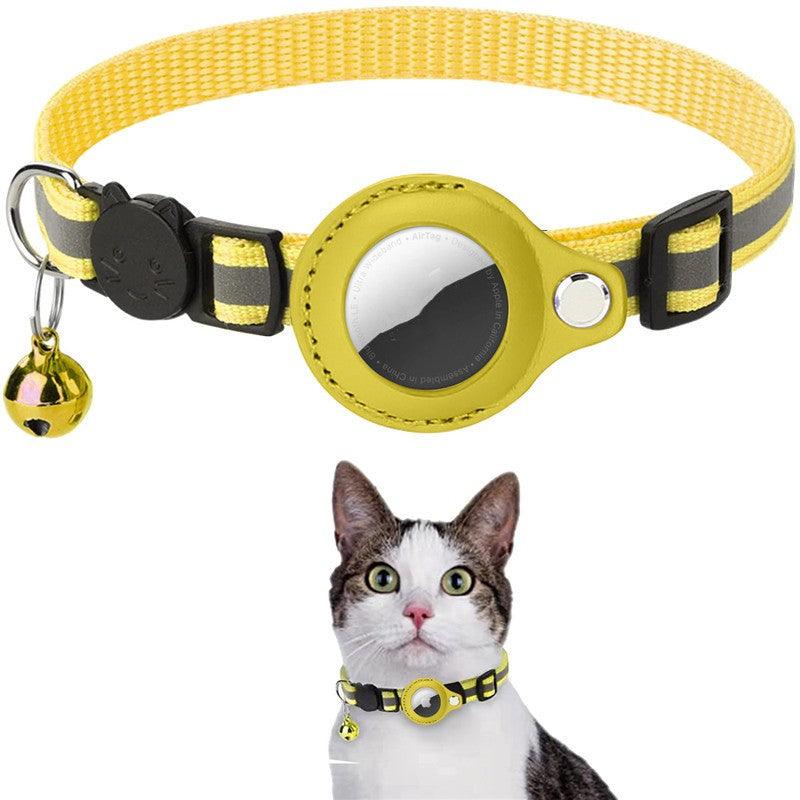 Reflective Pet Collar with Bell & Airtag Compatibility - Pawsfecto