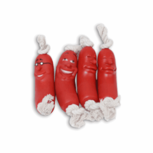SillyBites Interactive Dog Chew Toys - Hot Dog Edition